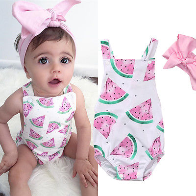Newborn Toddler Infant Baby Girl Watermelon