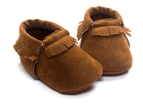 PU Suede Leather Newborn Baby Boy Girl Baby