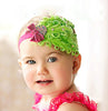 Baby Hair Band Feather Flower Hair Bow