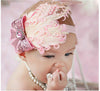 Baby Hair Band Feather Flower Hair Bow