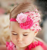 Baby Hair Band Feather Flower Hair Bow