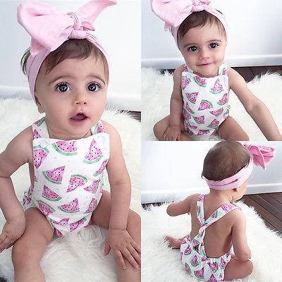 Newborn Toddler Infant Baby Girl Watermelon