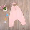 Summer Kids Baby Girls Strap Cotton Romper Jumpsuit Harem