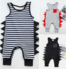 Newborn Baby Boy Sleeveless Dinosaurs