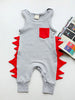 Newborn Baby Boy Sleeveless Dinosaurs