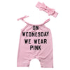 Newborn Kids Baby Girl Jumpsuit Outfit Set Clothes+ Headband