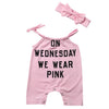 Newborn Kids Baby Girl Jumpsuit Outfit Set Clothes+ Headband