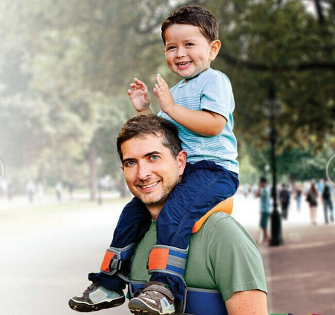 Hands-Free Shoulder Carrier with Ankle Straps and Cushioned